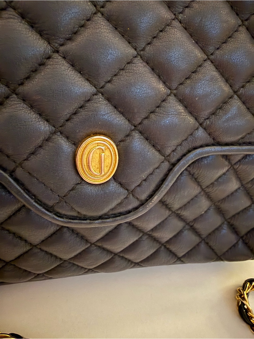 Vintage Ganson Leather Quilted Flap Bag - Picture 2 of 8